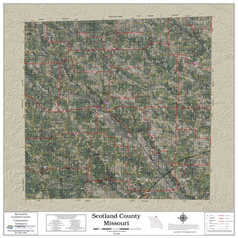 Scotland County Missouri 2020 Aerial Wall Map Mapping Solutions