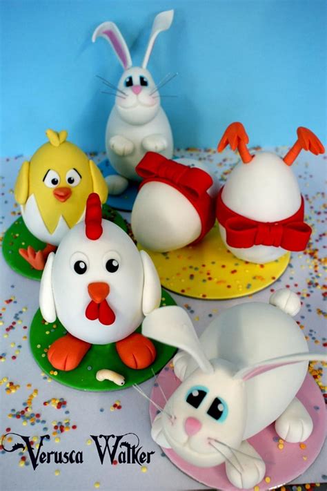 This beautiful cake uses a boxed white cake mix. How to decorate an Easter Egg with fondant by Verusca ...