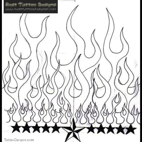 How to draw vector flames. 30+ Flame Tattoo Design Stencils