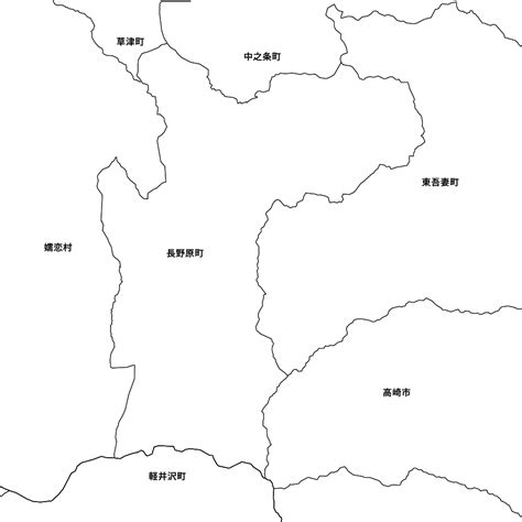 群馬県吾妻郡長野原町の地図 Map It マップ・イット