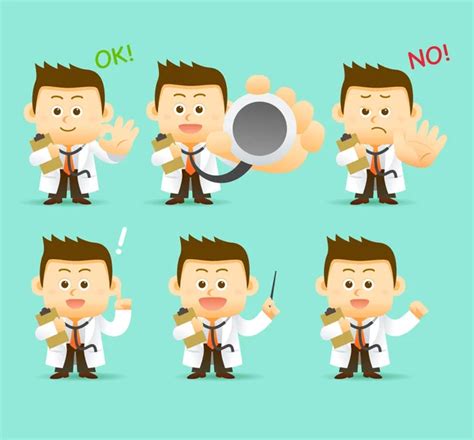 Cartoon Doctor Characters Stock Vector Image By ©min6939 117760156