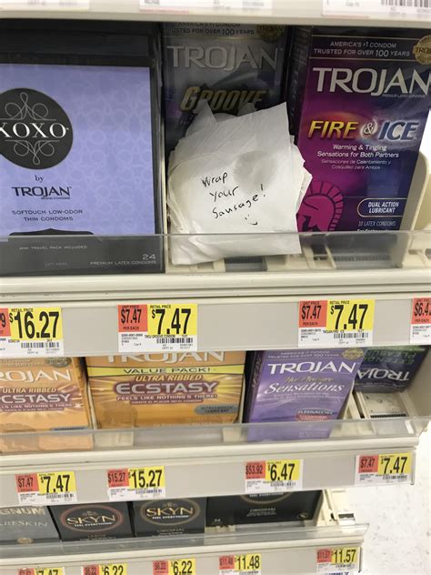 Walmart Condoms Section Some Local Walmarts And Drugstores Locking Up