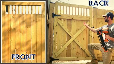 Diy Fence Gate Ideas How To Build A Wood Fence Gate Youtube