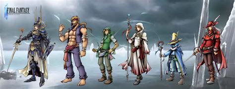 White Mage Black Mage Red Mage Thief Warrior Of Light And 1 More Final Fantasy And 2 More