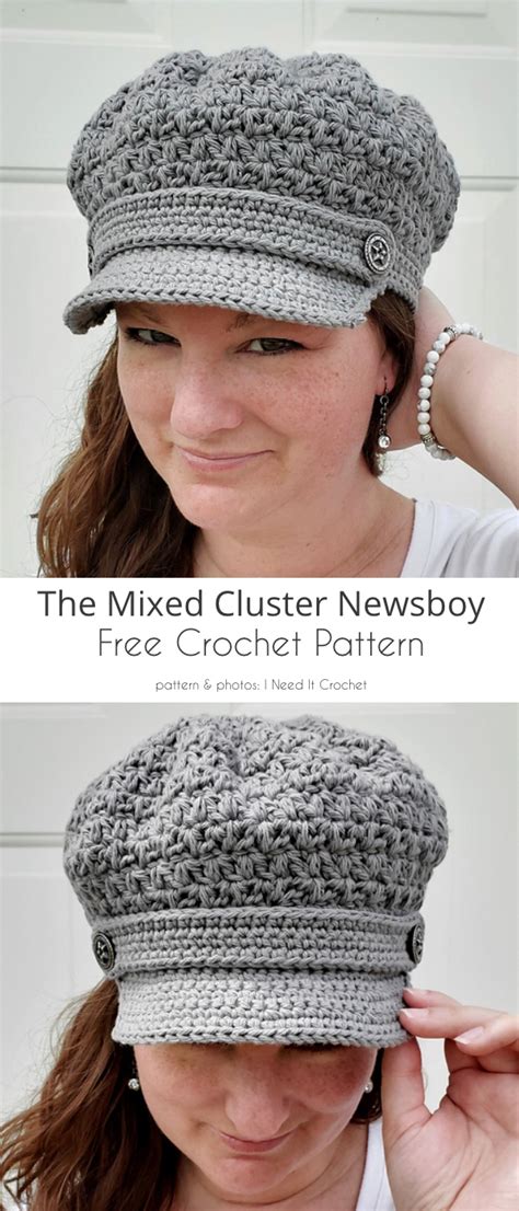 Newsboy Hat Free Crochet Patterns
