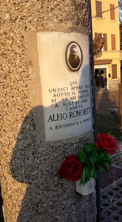 Lapide Ad Alfio Ronchetti Modena Pietre Della Memoria