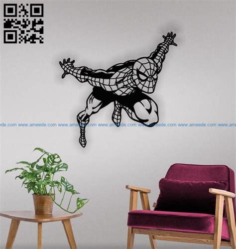 Spiderman E0012813 file cdr and dxf free vector download for laser cut
