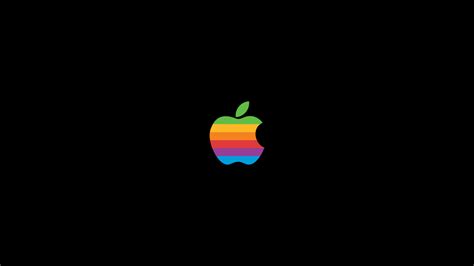 Retro Apple Logo 3840x2160 Minimalwallpaper