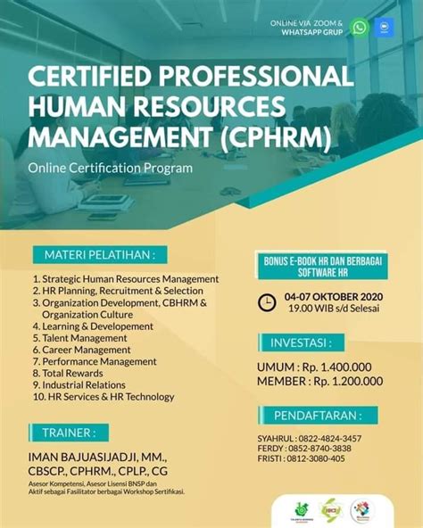Certified Professional Human Resources Management Cphrm 04 07 10