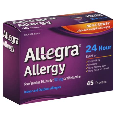 allegra® allergy 24 hour original prescription strength 180 mg tablets