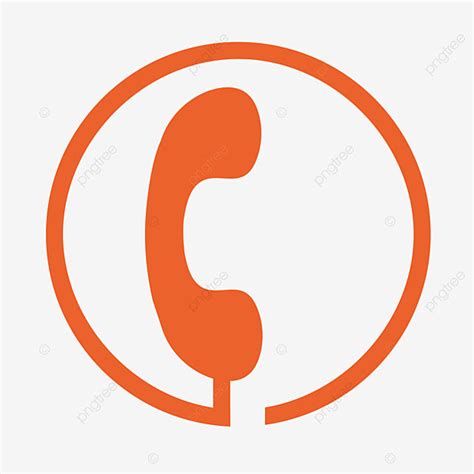 Orange Phone Icon