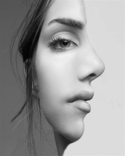 Half Face Optical Illusions