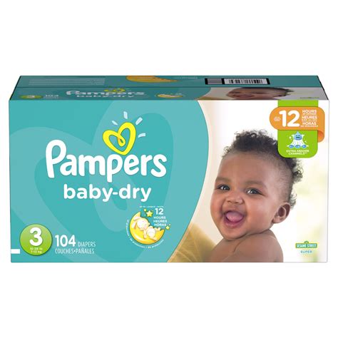 Pampers Baby Dry Diapers Size 3 104 Count Deal Brickseek