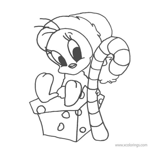 Tweety Bird Christmas Coloring Pages Printable