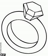 Ring Coloring Diamond Clipart Cool sketch template