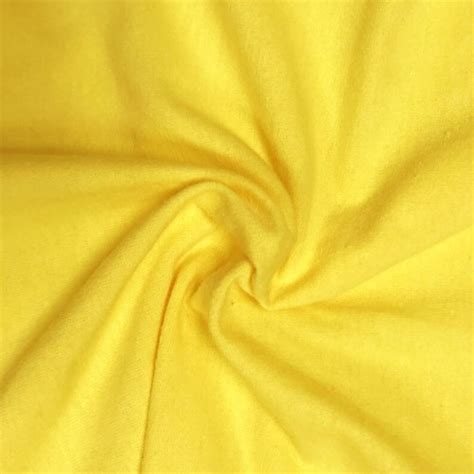 Bright Yellow Cotton Spandex Jersey Knit Fabric Combed 7oz By Etsy