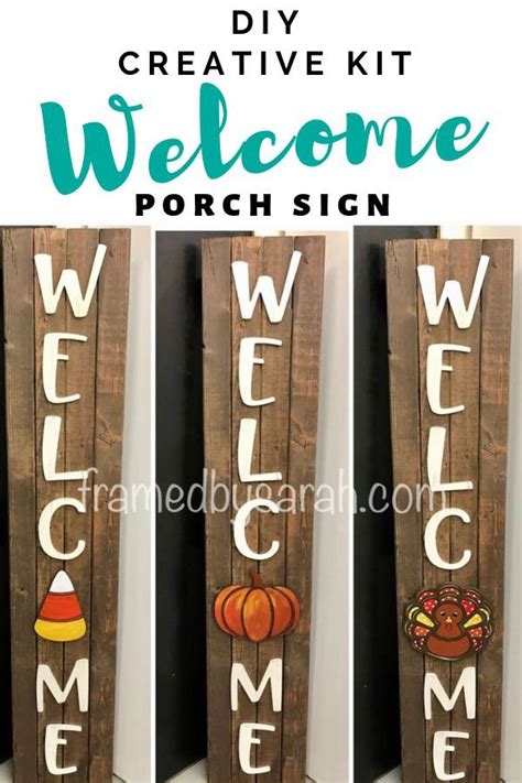 Create Your Very Own Welcome Porch Sign Framedbysarah