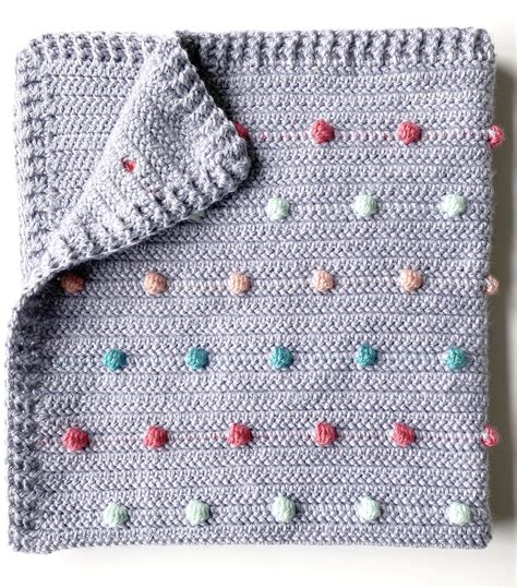 Crochet Colorful Polka Dots Baby Blanket Daisy Farm Crafts