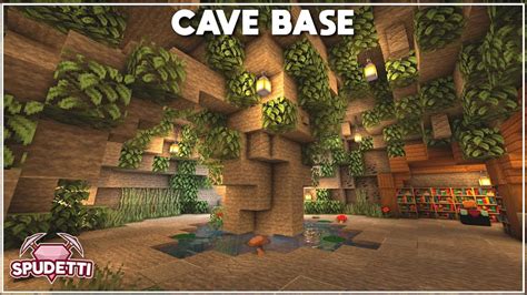 Minecraft How To Build A Cave Base Tutorial 2020 Youtube