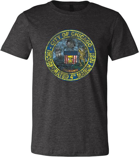 Chicago City Seal Chicago Illinois Hometown Pride T Shirt 1155 Jznovelty