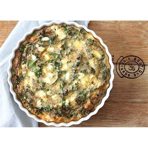 Winter Kale And Goats Cheese Quiche With Brown Rice And Tamari Crust By