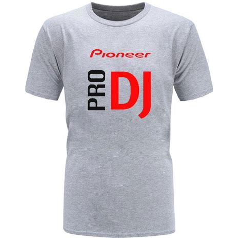 Brand T Shirt Men New Fashion Pioneer DJ PRO Letter Printed Fashionable Round Neck T Shirts Mens