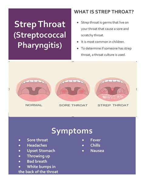 Strep Throat Booklet Strep Throat Streptococcal Pharyngitis What Is