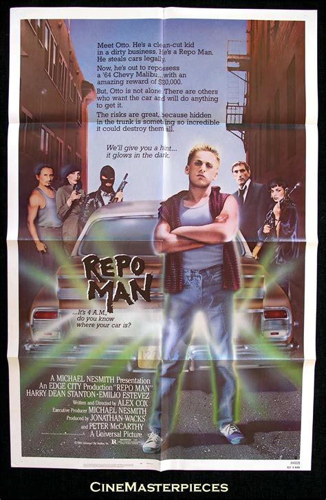 You'll find one in every car. Repo Man poster - Cult Films Photo (424729) - Fanpop