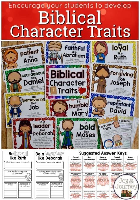 Bible Character Traits Preschool Bible Lessons Bible Lessons For