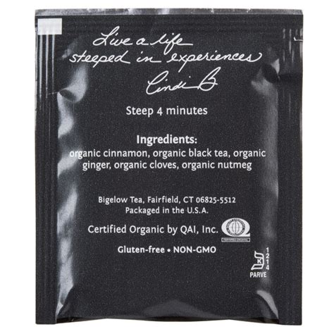 steep by bigelow organic sweet cinnamon black tea bags 20 box