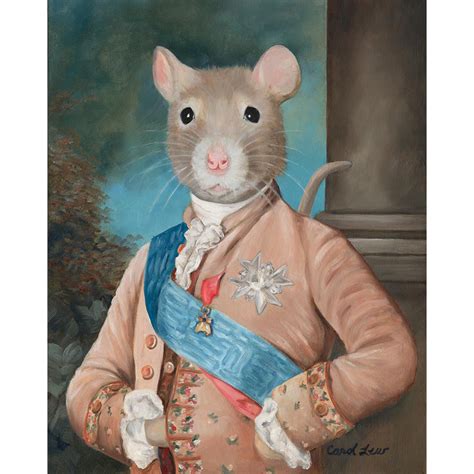 Cute Rat Art Print Sir Walter Ratleigh Old World Pet Portraits