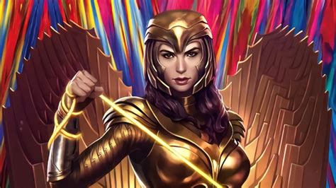 Injustice 2 Wonder Woman Gold Suit 4k Wallpaperhd Games Wallpapers4k