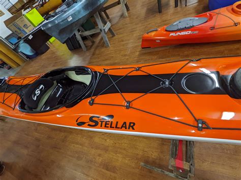 Stellar St21 Fast Tandem Kayak Advantage Layup Whiteorangeblack With