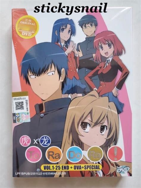 Anime Dvd Toradora Complete Vol 1 25 End Ova Special English