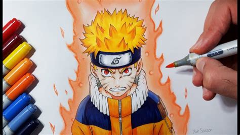 Drawing Naruto Uzumaki Jinchūriki Phase One Youtube