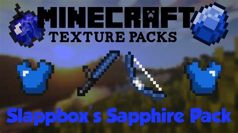 Minecraft Texture Pack Review Slappboxs Sapphire Pack 1 Youtube