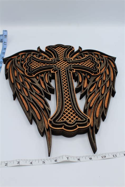 Wing Cross Mandala Crafty Gargoyles