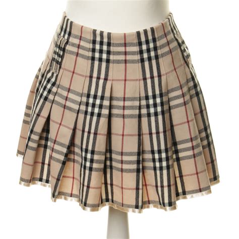 Burberry Pleated Skirt With Plaid Buy Second Hand Burberry Pleated