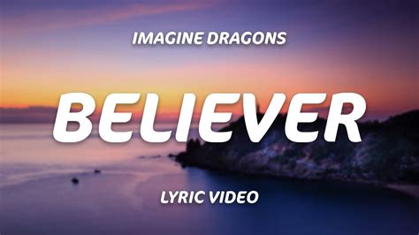 كلمات اغنية Believer Imagine Dragons Kalimat Blog