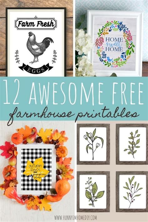 12 Amazing Free Farmhouse Printables Hunny Im Home