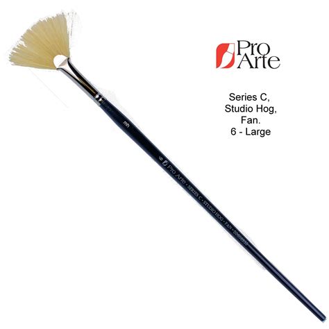 Pro Arte Series C Fan Brushes Oil Acrylic Paint Brush Hog Hair Artist