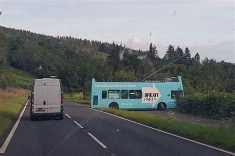 The brexit party bus was discovered by journalist sue charles at around 11pm on saturday in the brecon beacons. Brexit Party bus 'loses control' while out and about in ...