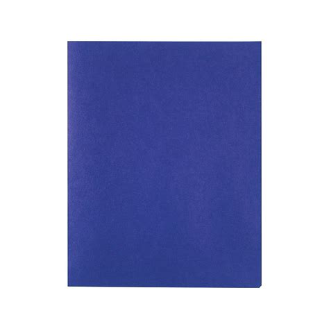 Staples School Grade 2 Pocket Folder With Fasteners Blue 25box 962264