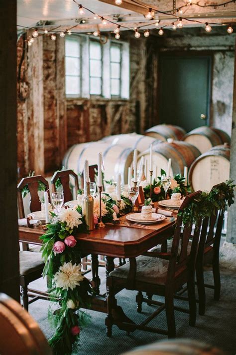 Romantic Wine Cellar Wedding Reception Danaea Li Photography And A Day To Remember Events