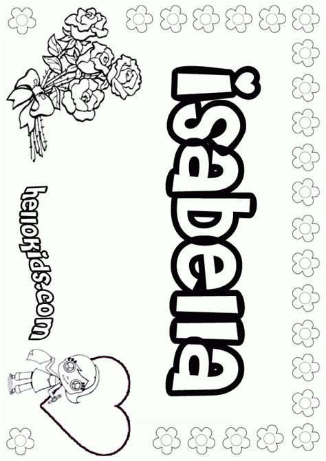 Coloring Pages Girls Names - Coloring Home