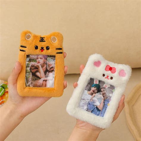 Jual Haru Fluffy Photocard Holder Gantungan Furry Cardholder Rabbit