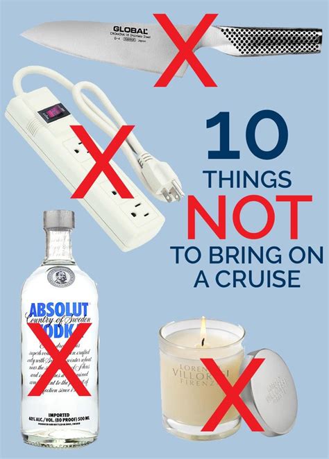 10 Things You Should Not Bring On A Cruise What Not To Bring On A