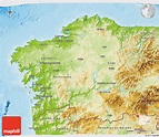 Physical 3D Map of Galicia