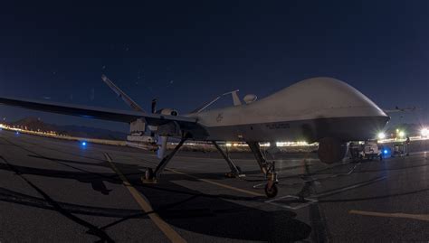 Us Air Force Mq 9 Reaper Uav Fires Aim 9x Air To Air Missile