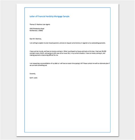 In other cases, an underwriter might want to ask for more information about your employment history, where you've lived in the past. Hardship Letter Template - 10+ For Word, PDF Format